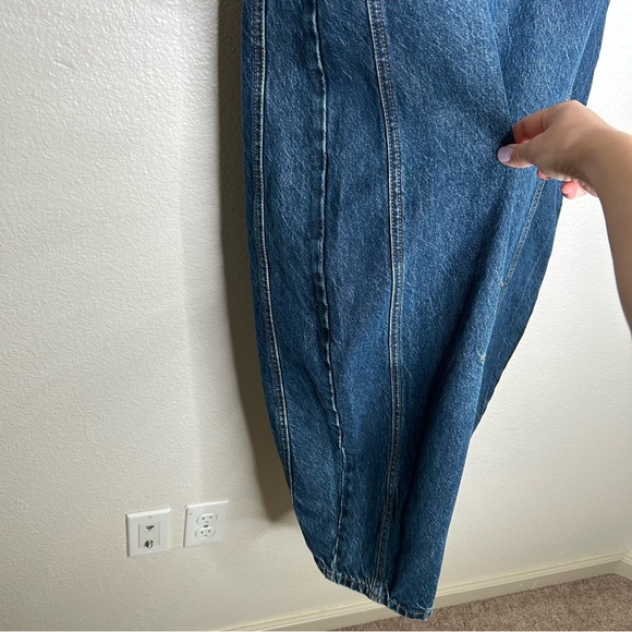 Free People - We the Free Good Luck Mid Rise Barrel Jeans 29 - Picture 6 of 13